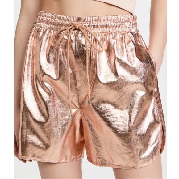 A.L.C. Metallic Gold Ryder Boxer Shorts sz XL - Picture 2 of 8